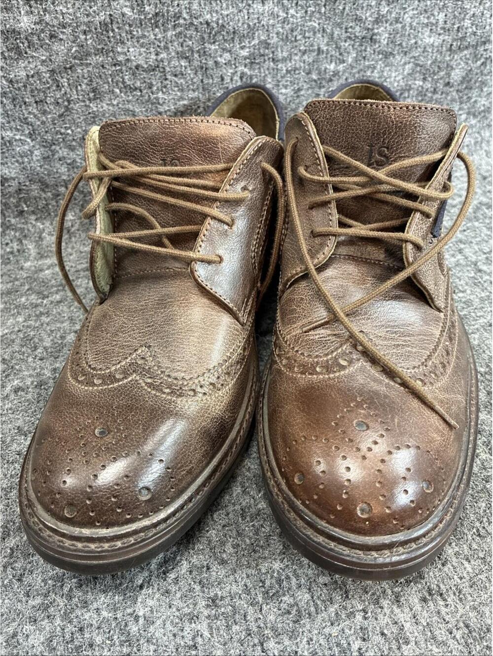 Mens 9-10 42 Josef Seibel Brown Leather Oxford Dress Shoes Comfort 217747